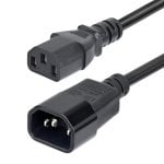 Netzteil-Verlängerungskabel C14 auf C13, 4,5 m, 15 A, 250 V, 14 AWG, KEMA-KEUR-Zertifizierung Netzteil-Verlängerungskabel C14 auf C13, 4,5 m, 15 A, 250 V, 14 AWG, KEMA-KEUR-Zertifizierung