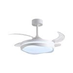 Ventilador de techo Bel Air Almati 4 aspas retráctiles LED 72W 6480lm blanco o negro Ventilador de techo Bel Air Almati 4 aspas retráctiles LED 72W 6480lm blanco o negro