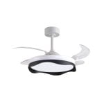 Ventilador de techo Bel Air Home Olas LED 72W 4 aspas retráctiles 6 velocidades Mando a distancia Ventilador de techo Bel Air Home Olas LED 72W 4 aspas retráctiles 6 velocidades Mando a distancia