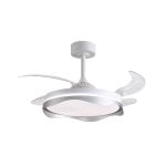 Ventilador de techo Bel Air Olas DC LED 72W 4 aspas retráctiles 6480lm blanco/negro Ventilador de techo Bel Air Olas DC LED 72W 4 aspas retráctiles 6480lm blanco/negro