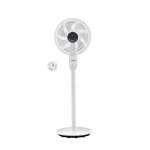 Ventilateur sur Pied HTW VP-25YG 25W 40cm 8 Vitesses Télécommande Écran Digital Hauteur Réglable