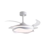 Ventilador de techo Bel Air Olas DC LED 72W 4 aspas retráctiles mando remoto