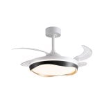 Ventilador de techo Bel Air Home Almati DC 6 velocidades LED 72W aspas retráctiles negro Ventilador de techo Bel Air Home Almati DC 6 velocidades LED 72W aspas retráctiles negro