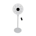 Ventilador de pie HTW VP-25YM 25W Motor DC 6 velocidades Pantalla Digital Blanco