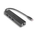 Hub USB-C i-tec Advance Slim 3 Puertos USB 3.0 + Adaptador Gigabit Ethernet, negro Hub USB-C i-tec Advance Slim 3 Puertos USB 3.0 + Adaptador Gigabit Ethernet, negro