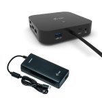 Station d'accueil USB-C i-tec Dual Display Power Delivery 100W LAN 2x4K Noir