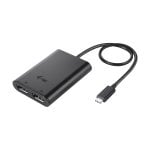 Adaptador de vídeo i-tec USB-C Dual DisplayPort 8K/30Hz o 2x 4K/60Hz Negro Adaptador de vídeo i-tec USB-C Dual DisplayPort 8K/30Hz o 2x 4K/60Hz Negro