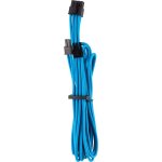 Câble PCIe Corsair Premium Sleeved Gen 4 Bleu 0,65 m Paracorde Double Pack Câble PCIe Corsair Premium Sleeved Gen 4 Bleu 0,65 m Paracorde Double Pack
