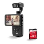 Appareil photo numérique compact Agfaphoto Realimove MC3X, capteur CMOS Sony IMX317 12 Mpx, 4K Ultra HD, stabilisation 3 axes, écran tactile 3,5 pouces, microphone intégré Appareil photo numérique compact Agfaphoto Realimove MC3X, capteur CMOS Sony IMX317 12 Mpx, 4K Ultra HD, stabilisation 3 axes, écran tactile 3,5 pouces, microphone intégré