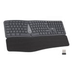 Ewent EW3290 Teclado de Membrana Ergonómico Sem Fios Bluetooth + RF com Apoio de Pulsos (ES)