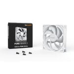 Soyez silencieux ! Ventilateur supplémentaire ultra-silencieux Pure Wings 3 PWM 120 mm 1600 tr/min, blanc Soyez silencieux ! Ventilateur supplémentaire ultra-silencieux Pure Wings 3 PWM 120 mm 1600 tr/min, blanc