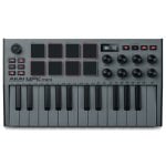 Tastiera MIDI USB Akai MPK Mini MK3 grigia a 25 tasti con pad e controlli rotativi