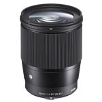Objetivo Sigma 16mm f1.6 Sony E autoenfoque angular 16 elementos bayoneta negro Objetivo Sigma 16mm f1.6 Sony E autoenfoque angular 16 elementos bayoneta negro