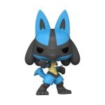Figurine de collection Funko Lucario en vinyle Pokémon multicolore, 10 cm, boîte à fenêtre