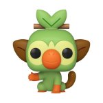 Figura colecionável em vinil Funko Grookey Pokémon, multicolorida, caixa com janela de 93 mm