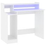 Escritorio vidaXL Campoamor LED Integrado Madera Contrachapada USB Resistente Humedad Escritorio vidaXL Campoamor LED Integrado Madera Contrachapada USB Resistente Humedad