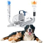 Oneisall Cortapelos para Perros y Mascotas 8en1 Inalámbrica con Aspirador de Pelos + Secador