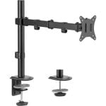 Brazo para monitor Sense7 FLOAT ARM negro VESA 75x75/100x100 hasta 32″ 9kg gestión de cables Brazo para monitor Sense7 FLOAT ARM negro VESA 75x75/100x100 hasta 32″ 9kg gestión de cables