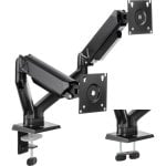 Soporte para monitor Sense7 HANG DOUBLE 2 Brazos Ajustables Negro Gestión de cables VESA 32”