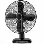 Ventilador de mesa ProfiCare VL 3063 BK 30cm Oscilante Metálico 35W 3 Velocidades Ventilador de mesa ProfiCare VL 3063 BK 30cm Oscilante Metálico 35W 3 Velocidades