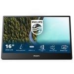 Moniteur Philips série 3000 16B1P3302D/00 15,6" 1080p 75 Hz IPS USB-C Faible lumière bleue Portable VESA Moniteur Philips série 3000 16B1P3302D/00 15,6" 1080p 75 Hz IPS USB-C Faible lumière bleue Portable VESA