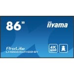 iiyama LH8665UHSB-B1 Écran IPS 86″ 4K UHD 800 cd/m² Android 11 Wi-Fi 24h/24 et 7j/7 iiyama LH8665UHSB-B1 Écran IPS 86″ 4K UHD 800 cd/m² Android 11 Wi-Fi 24h/24 et 7j/7