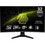 Écran MSI 31,5 pouces 2560 x 1440 180 Hz Rapid VA incurvé HDR DisplayHDR 400 sans cadre