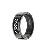 Bague connectée Prixton Orbyt Touch en acier inoxydable, moniteur de santé, écran tactile Bague connectée Prixton Orbyt Touch en acier inoxydable, moniteur de santé, écran tactile