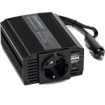 Onduleur de voiture Overmust 12 V, double adaptateur USB, protection contre les surcharges, alimente 3 appareils Onduleur de voiture Overmust 12 V, double adaptateur USB, protection contre les surcharges, alimente 3 appareils