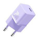 Cargador Baseus GaN5 20W Mini USB-C Power Delivery Ultra Compacto Púrpura Cargador Baseus GaN5 20W Mini USB-C Power Delivery Ultra Compacto Púrpura