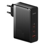 Cargador Baseus GaN5 Pro 140W 2x USB-C 1x USB-A PD 3.1 QC 3.0 GaN Negro Cargador Baseus GaN5 Pro 140W 2x USB-C 1x USB-A PD 3.1 QC 3.0 GaN Negro