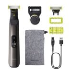 Afeitadora Philips OneBlade Pro 360 QP6552/30 120min LED Peine Lavable Cromo Afeitadora Philips OneBlade Pro 360 QP6552/30 120min LED Peine Lavable Cromo