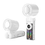 Ventilador de mão Klack Mini JF158 com 5 velocidades, luz LED, 4000 mAh, refrigeração USB-C