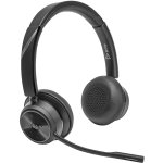 Auriculares POLY Inalámbricos Bluetooth avec Certificat Microsoft Teams, Circumauraux, Noir