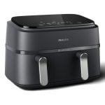 Freidora de aire Philips NA351/00 9L 2750W doble cesta LED 8 programas temporizador Freidora de aire Philips NA351/00 9L 2750W doble cesta LED 8 programas temporizador