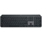 Teclado scissor Logitech MX Keys S Layout QWERTY Inalámbrico Retroiluminado Grafite