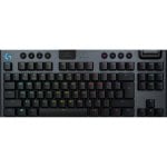 Teclado mecánico Logitech G 920-010588 Tenkeyless Layout ES inalámbrico RGB carbono
