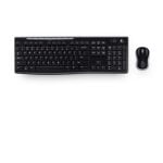 Teclado membrana Logitech MK270 Layout QWERTZ Preto com Rato Sem Fios