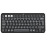 Teclado LOGITECH Pebble Keys 2 K380s Layout nórdico inalámbrico grafito multidispositivo