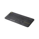 Teclado Mini Inalámbrico Logitech K400 Plus Layout QWERTZ Negro RF Wireless