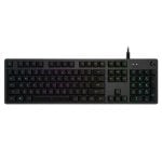 Teclado mecánico Logitech G 920-009346 Layout AZERTY retroiluminado LED RGB carbono