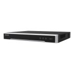 Gravador NVR IP AcuSense PoE 4K Hikvision DS-7608NI-Q2/8P(D) de 8 canais, preto