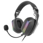 Casque Mars Gaming MH-Pro RGB Flow avec son surround, coussins d'air 3D, microphone, noir Casque Mars Gaming MH-Pro RGB Flow avec son surround, coussins d'air 3D, microphone, noir