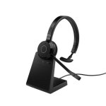 Kopfhörer Jabra Evolve 65 TE kabellos Bluetooth 5.2 mit passiver Geräuschunterdrückung und professionellem Mikrofon schwarz