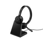 Auriculaires Jabra Evolve 65 TE sans fil Bluetooth avec annulation de bruit, micro, usage bureau noir