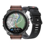 Polar Grit X2 Pro Titan GPS Bluetooth 48,6mm AMOLED Titane Noir/Marron Étanche 10ATM ECG