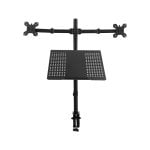 Support pour écran et ordinateur portable 1Life 1IFESPTDM1327P17, articulé VESA 13″-27″, noir, gestion des câbles