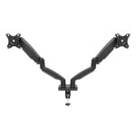 Support d'écran double articulé 1Life 1IFESPTAMT21327 avec réglage pneumatique VESA 13-27 pouces, noir
