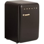Create Frigorífico Mini Retro 83cm 107L D con Botellero Cristal Templado Negro Create Frigorífico Mini Retro 83cm 107L D con Botellero Cristal Templado Negro