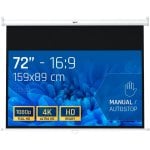 Pantalla proyección iggual PSIMS159 72″ 16:9 Manual Tensionada Superficie Multicapa Pantalla proyección iggual PSIMS159 72″ 16:9 Manual Tensionada Superficie Multicapa